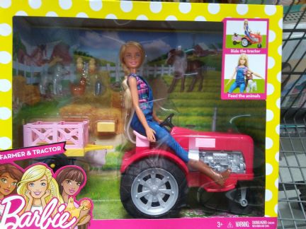 barbie tractor walmart