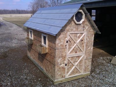 MaryJanesFarm Farmgirl Connection - Painting OSB on chicken coop help