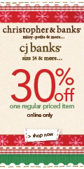 Christopher & Banks / CJ Banks - 30% off one regular priced item, online only > Shop now