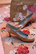 Wallpapered high-heels