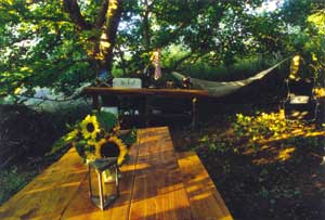 outside dining room