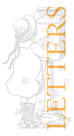 Letters... + vintage illustration of girl reaching up into mailbox