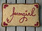 Lisa Engle's 'farmgirl' pillow
