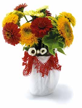 hankie jar vase