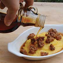 Sweet & Savory Sausage Polenta