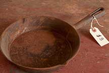 Rusty cast-iron pan