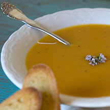 bowl of butternut squash soup