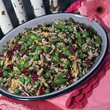 peas and wild rice pilaf