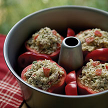 greek-style stuffed peppers
