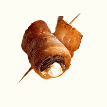 bacon-wrapped prunes