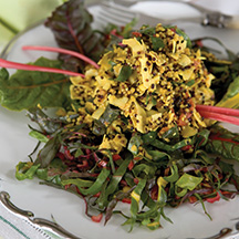 coconut quinoa with swiss chard